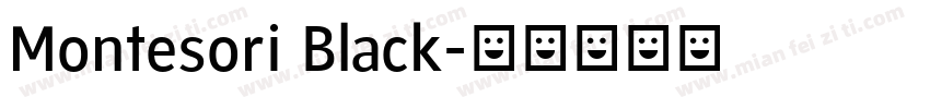 Montesori Black字体转换